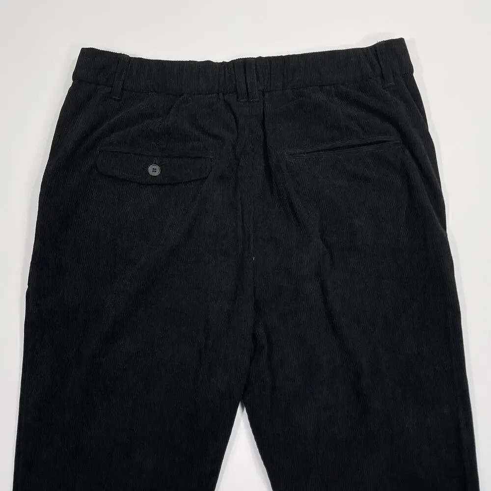 Kidoriman Corduroy Pants Men’s 33x26 Black NWT Casual Dress